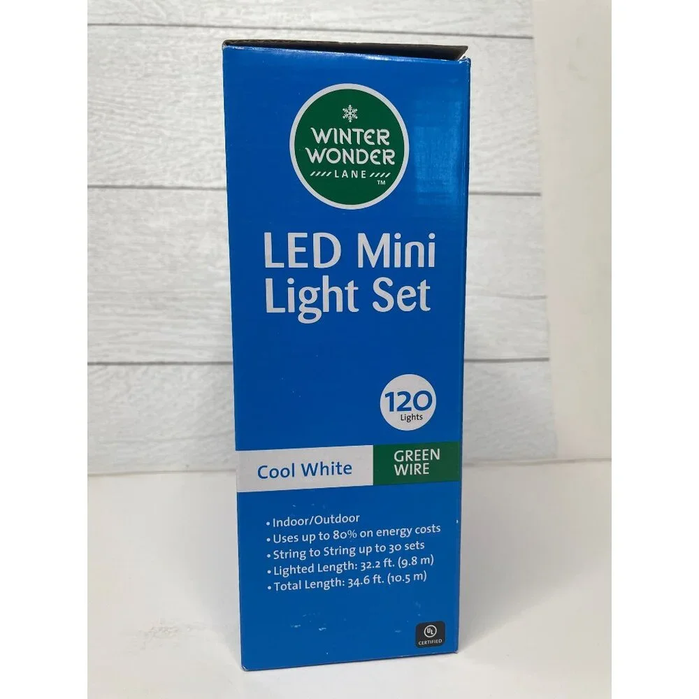 Winter Wonder Lane LED Mini String Light Set Christmas Holiday Event Party